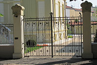 Parapetto esterno e cancello in ferro battuto foto 7