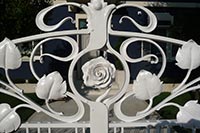 Cancello e parapetto in ferro battuto foto 5