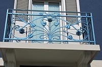 Cancello e parapetto in ferro battuto foto 8