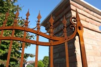 Cancello in ferro battuto foto 2