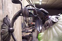 Lampade in ferro battuto foto 2