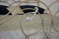 Letto in ferro battuto Giglio