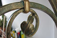 Porta e ringhiera coordinate in ferro battuto foto 2