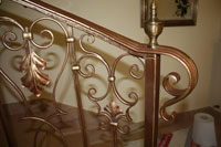 Ringhiera in ferro battuto foto 2